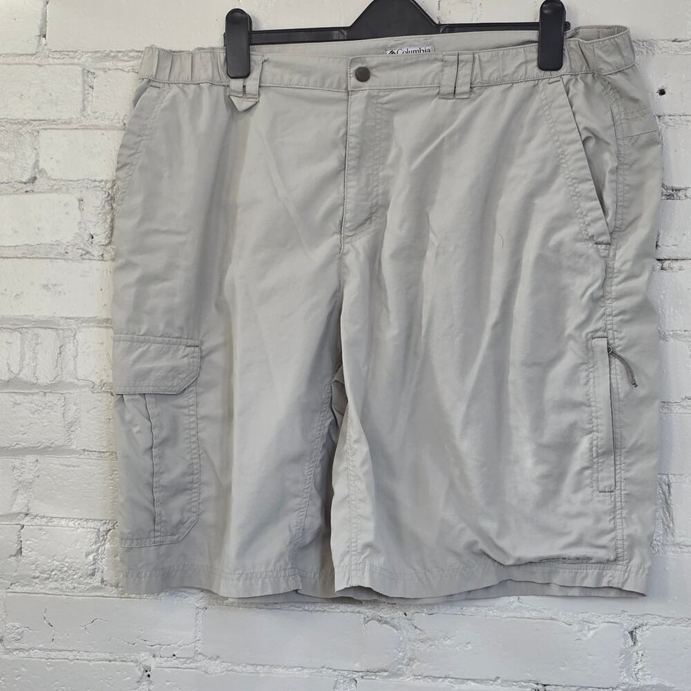 Columbia Men's XXL, Field Gear Beige Cargo Shorts: Gorpcore, Utility, Sportswear